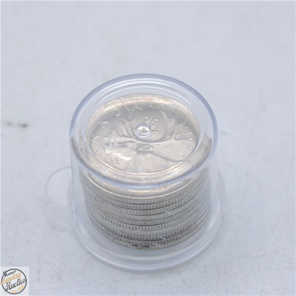 LOT OF 10 1968 QUARTERS