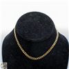 Image 1 : STAMPED "K18" SHORT NECKLACE 13" LONG GOLD PLATED