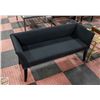 Image 1 : BLACK FABRIC STUD ACCENTED BENCH