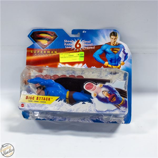 NEW DISK ATTACK SUPERMAN 2006 MATTEL