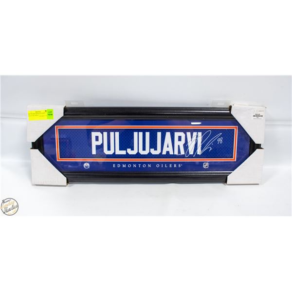 NEW OILERS #98 PULJUJARVI SIGNATURE PRINTED