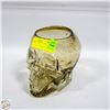 Image 1 : GLASS SKULL VASE H-6"