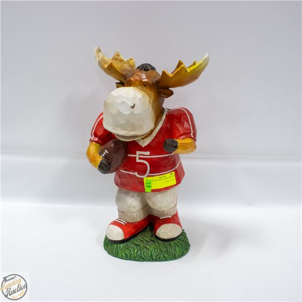 MOOSE FOOTBALL GARDEN FIGURE