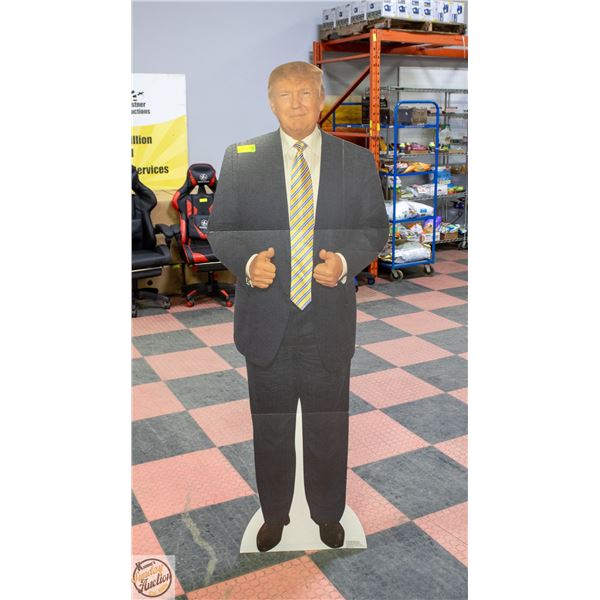 DONALD TRUMP LIFESIZE CARDBOARD CUT-OUT FOLDABLE