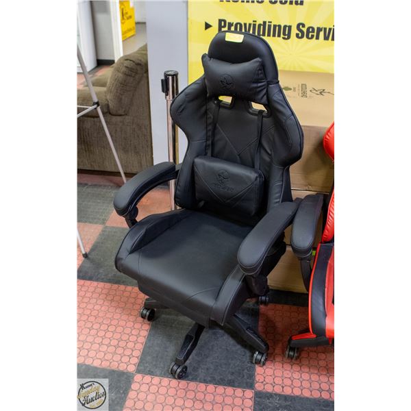 BRAND NEW LEATHERETTE GAMING CHAIR WITH FOOT