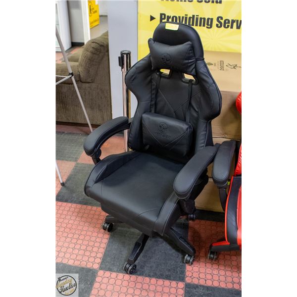 BRAND NEW LEATHERETTE GAMING CHAIR WITH FOOT