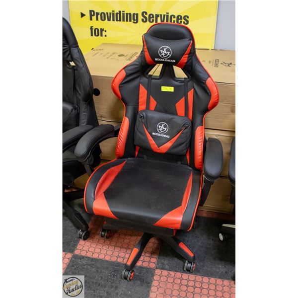 BRAND NEW LEATHERETTE GAMING CHAIR WITH FOOT