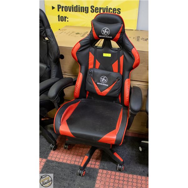 BRAND NEW LEATHERETTE GAMING CHAIR WITH FOOT