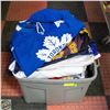 Image 1 : LARGE LOT OF OFFICIAL SPORTS JERSEYS ETC ASSORTED