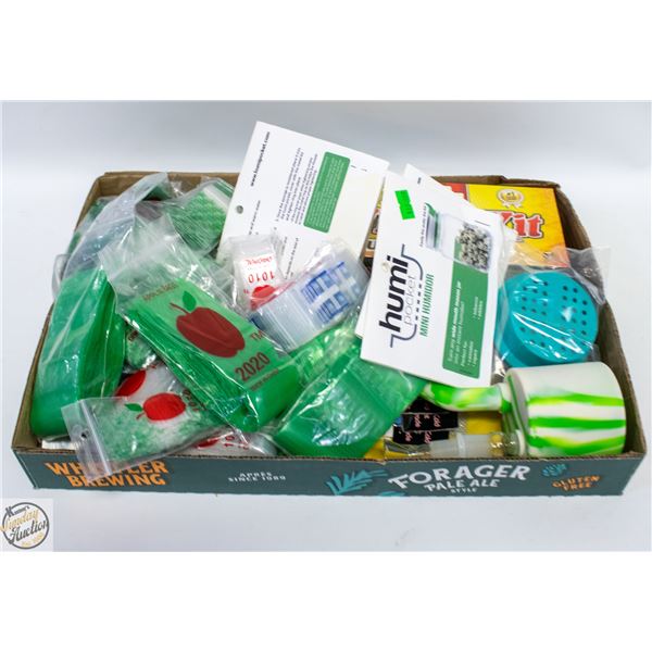 FLAT OF MISC CANNABIS ACCESSORIES