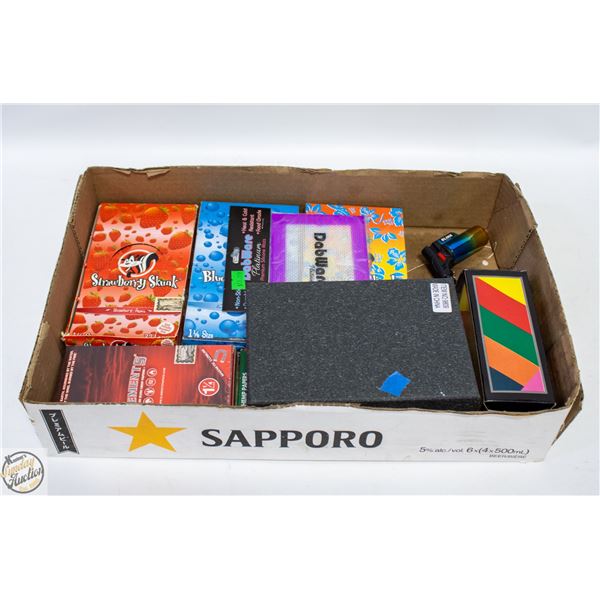 FLAT OF MISC CANNABIS ACCESSORIES