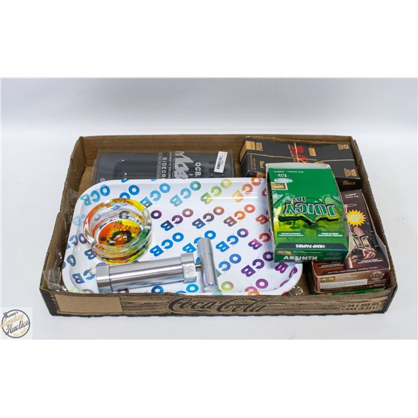 FLAT OF MISC CANNABIS ACCESSORIES