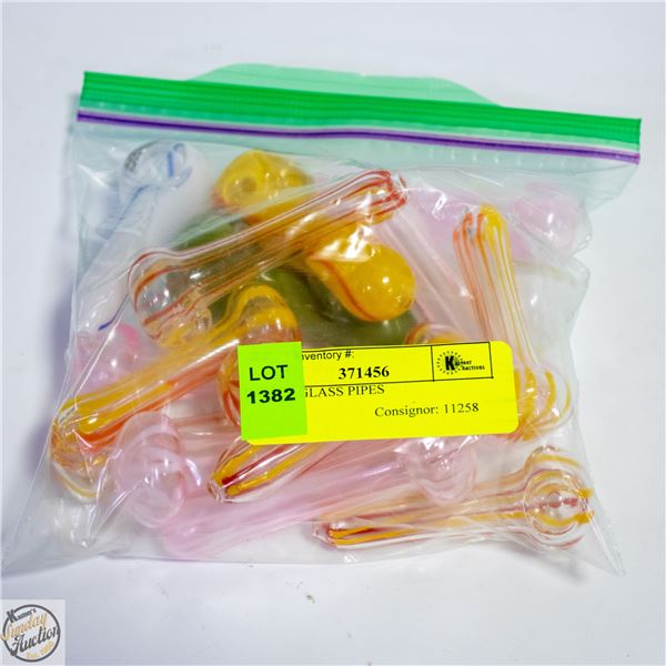 BAG OF GLASS PIPES