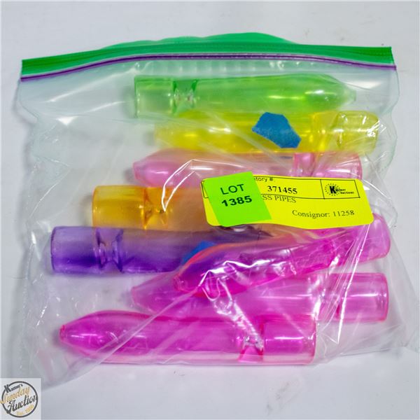 BAG OF GLASS PIPES