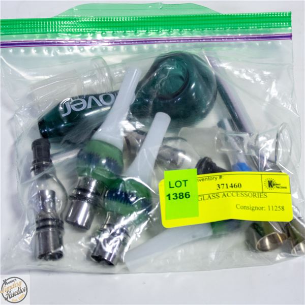 BAG OF GLASS ACCESSORIES