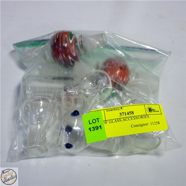 BAG OF GLASS ACCESSORIES