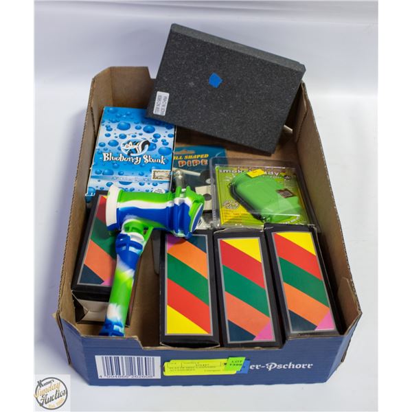 FLAT OF MISC CANNABIS ACCESSORIES