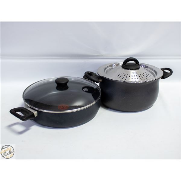 BOX WITH T-FAL NON-STICK DEEP SAUCE FRY PAN
