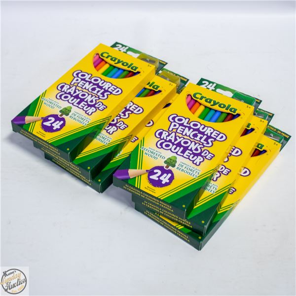 LOT WITH 6 NEW PACKS OF 24 PRE-SHARPENED