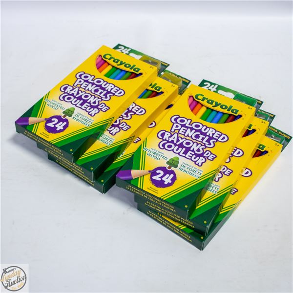 LOT WITH 6 NEW PACKS OF 24 PRE-SHARPENED