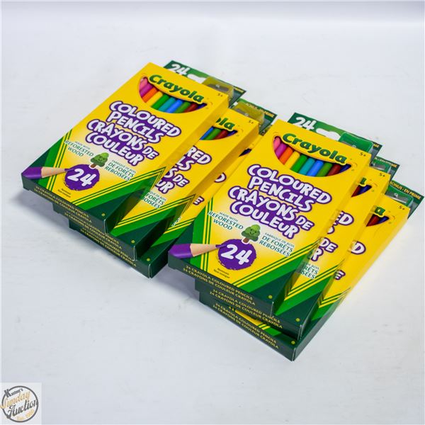 LOT WITH 6 NEW PACKS OF 24 PRE-SHARPENED