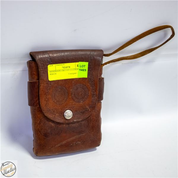 HANDMADE CRETAN LEATHER BELT POUCH