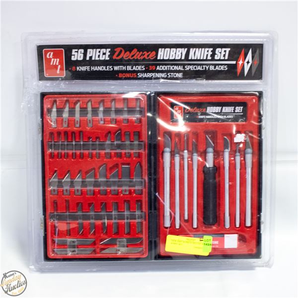 NEW AMT 56 PIECE DELUXE HOBBY KNIFE SET -
