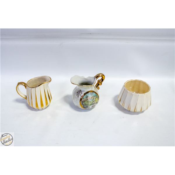 VINTAGE SADLER ENGLAND CREAMER AND SUGAR