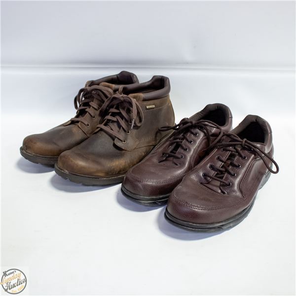 2 PAIRS MENS ROCKPORT SHOES 12,13