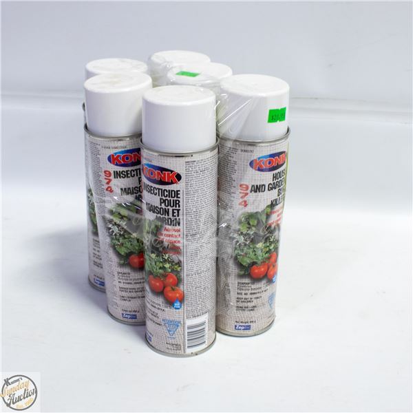 6PK KONK 974 HOUSE & GARDEN BUG KILLER