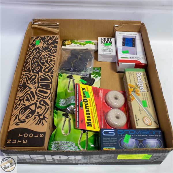 FLAT OF NEW HEAD SHOP/GROWING ACCESSORIES