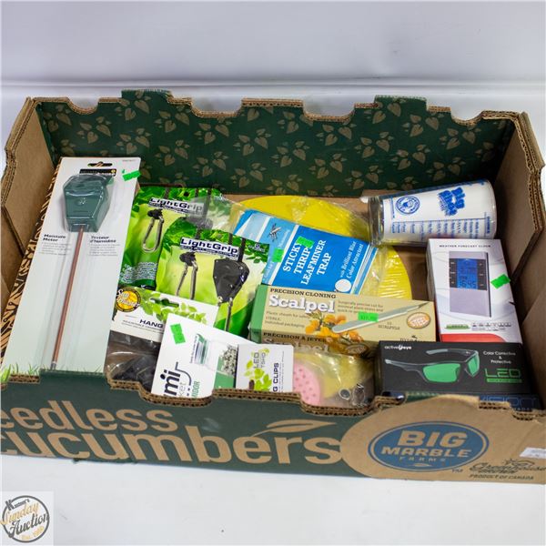 FLAT OF NEW HEAD SHOP/GROWING ACCESSORIES