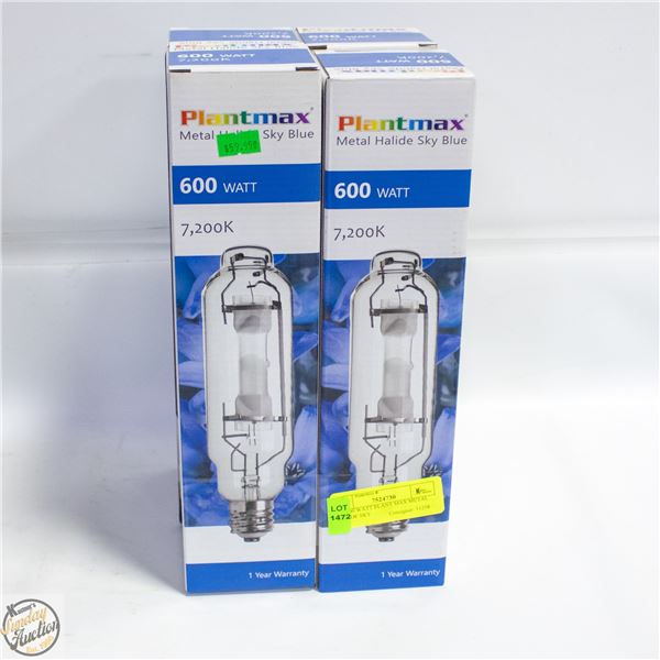 4 X 600 WATT PLANT MAX METAL HALIDE SKY