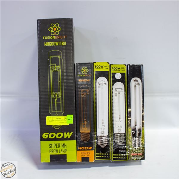 (5) ASSORTED GROWING LIGHT BULBS