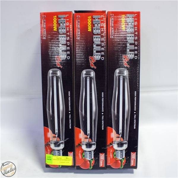 3 LIGHT SPEED HPS BULB 1000W RED