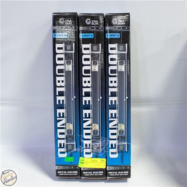 3 ULTRA SUN METAL HALIDE 6000°K DOUBLE
