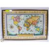 Image 1 : 24" X 36" METAL FRAMED BEERS OF THE WORLD PRINT