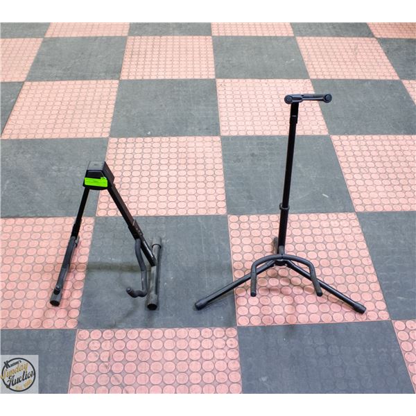 LOT OF 2 GUITAR STANDS