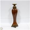 Image 1 : 18" TALL REDDISH-BROWN CANDLE HOLDER WITH