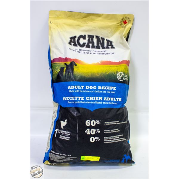 25LB ACANA ADULT DOG FOOD CHICKEN