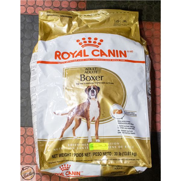 30LB ROYAL CANIN ADULT BOXER DOG FOOD