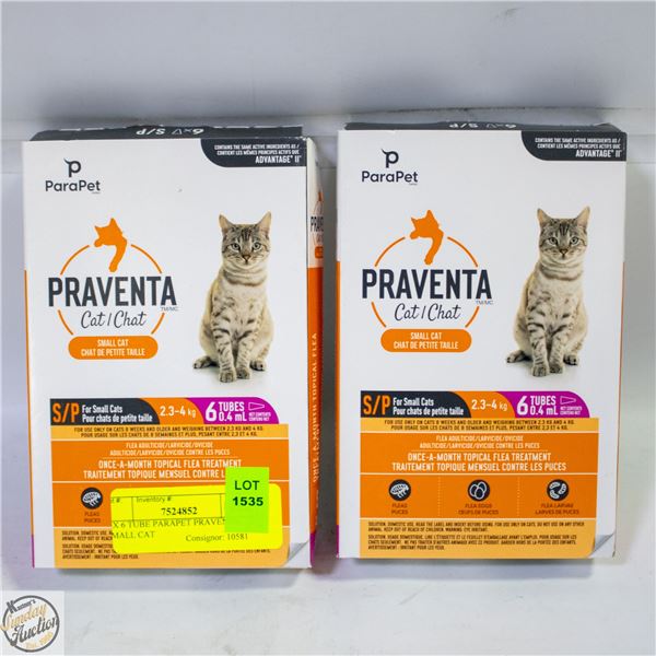 2 X 6 TUBE PARAPET PRAVENTA SMALL CAT