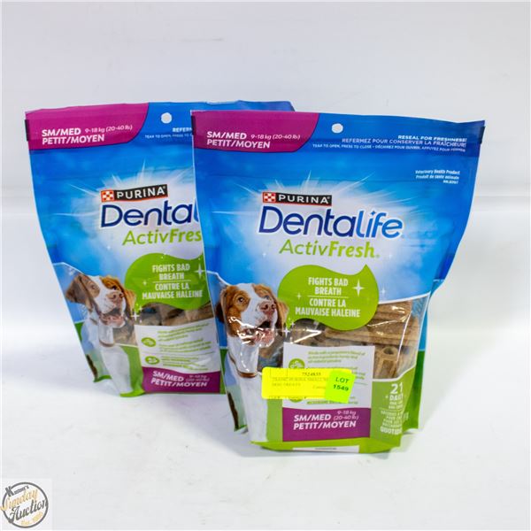 2X439G PURINA SMALL/MEDIUM DOG TREATS