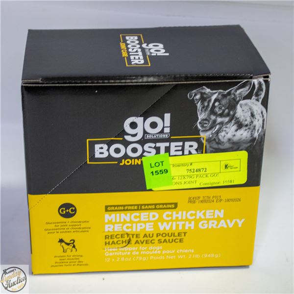 NEW $36- 12X79G PACK GO! SOLUTIONS JOINT