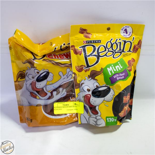 170G PURINA BEGGIN MINI WITH BACON DOG