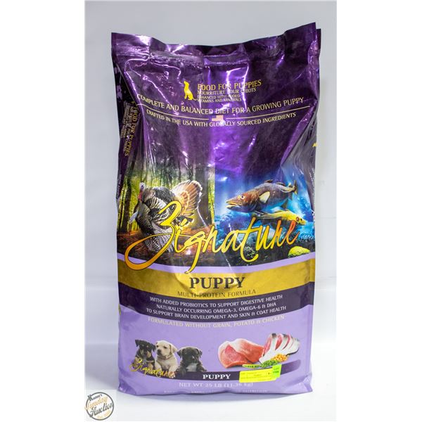 25LB ZIGNATURE PUPPY DOG FOOD