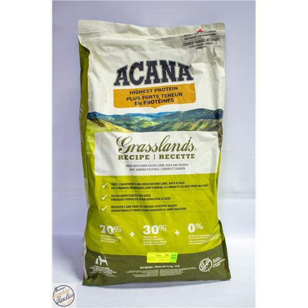 25LB ACANA ALL AGES DOG FOOD GRASSLANDS
