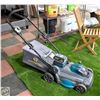Image 1 : YARD-WORKS LAWN MOWER BATTERY OPERATED WITH 2