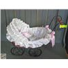 Image 1 : VINTAGE METAL DOLL CARRIAGE