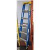 Image 1 : FEATHERLITE 6 FOOT ALUMINUM GRADE BLUE STEP-